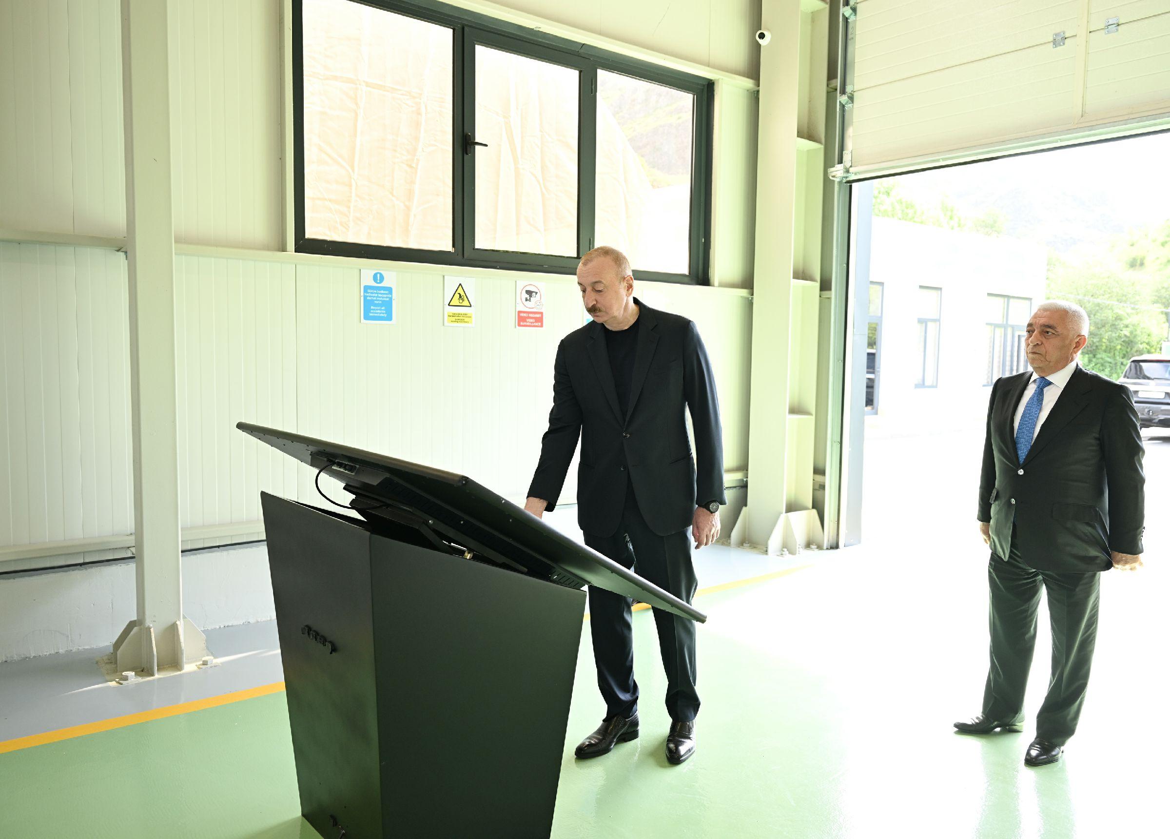 İlham Əliyev Laçında “Aşağı Malıbəyli” və “Mirik” su elektrik stansiyalarının açılışında iştirak edib.