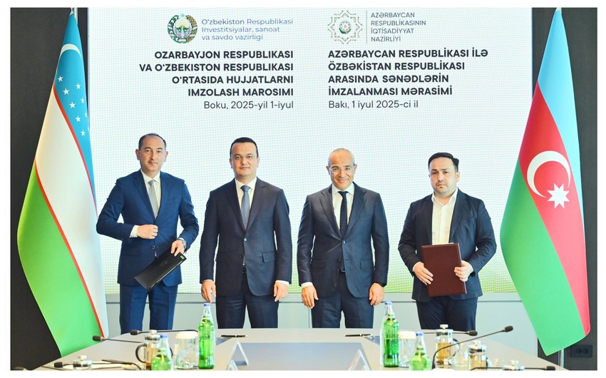 Azərbaycanla Özbəkistan arasında bir sıra sənədlər imzalanıb