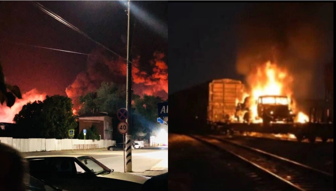 Rusiyanın Rostov vilayəti bu gecə pilotsuz təyyarələrin hücumuna məruz qalıb.