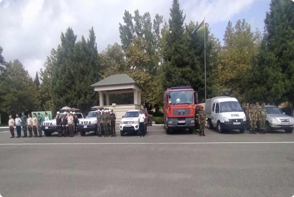 FHN DSX-nın “N” saylı hərbi hissəsində təlim keçirib