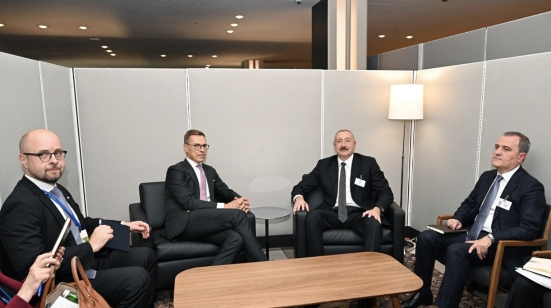 İlham Əliyev Nyu-Yorkda Finlandiya Prezidenti Aleksandr Stubb ilə görüşüb