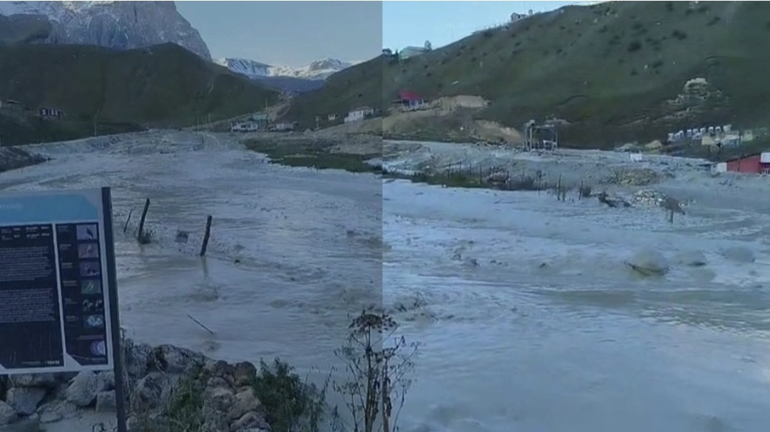 Təbiət hadisəsi nəticəsində Qusarın Ləzə kəndi iki hissəyə ayrılıb