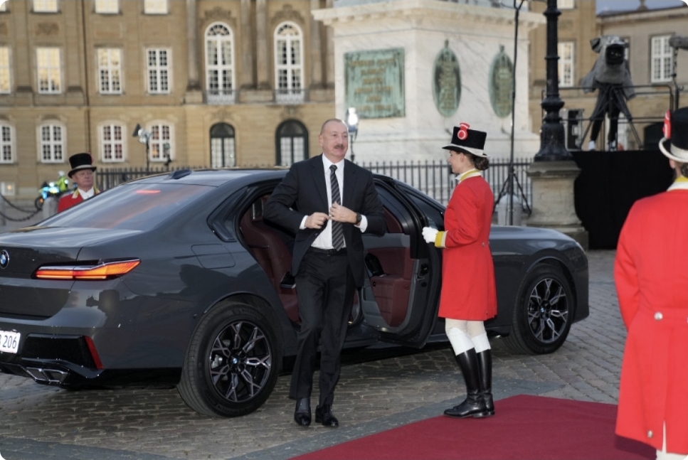 Prezident İlham Əliyev Kopenhagendə ziyafətdə iştirak edib