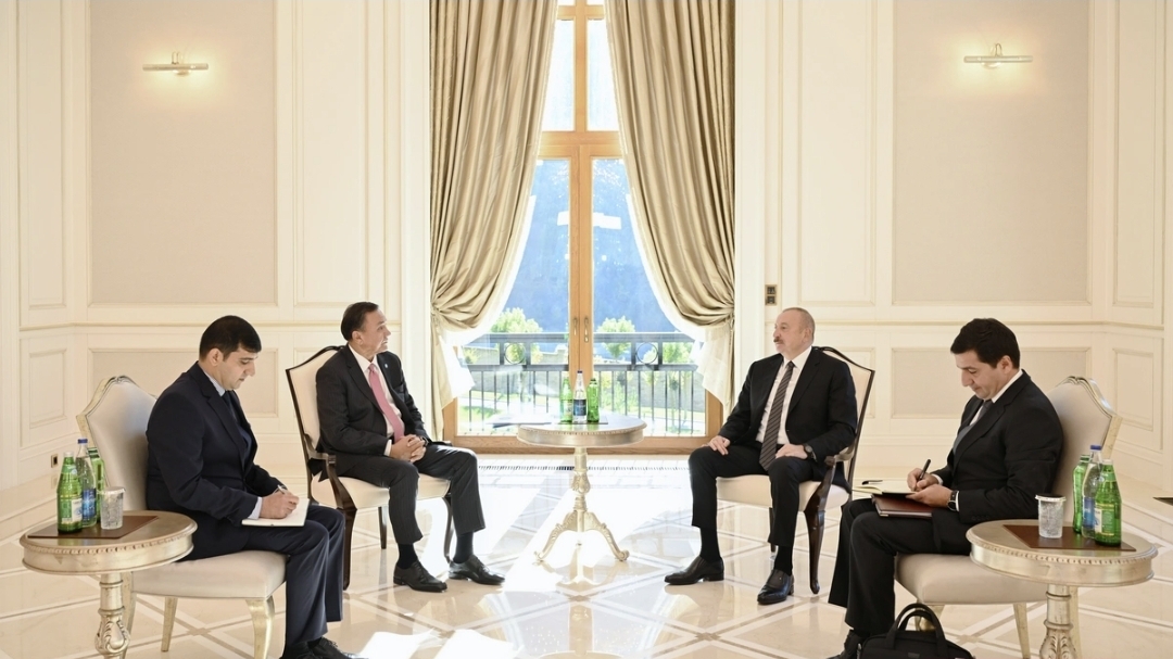 İlham Əliyev Qəbələdə Türk Dövlətləri Təşkilatının baş katibini qəbul edib