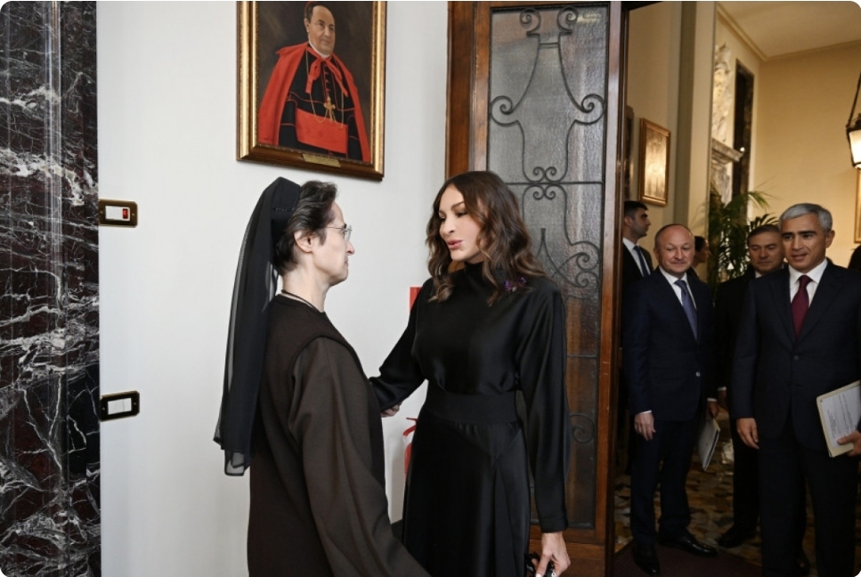 Mehriban Əliyevanın Vatikan şəhər-dövlətinin qubernatorluğunun prezidenti ilə görüşü olub