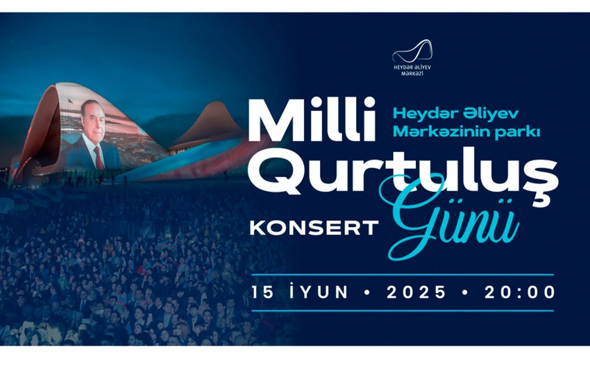 Heydər Əliyev Mərkəzinin parkında Milli Qurtuluş Gününə həsr olunan konsert keçiriləcək