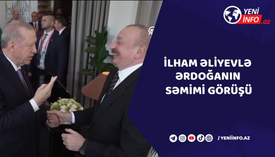 İlham Əliyevlə Ərdoğanın səmimi görüşü
