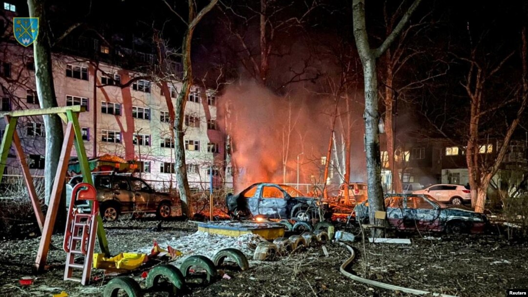 Gecə saatlarında Ukrayna vuruldu: Ölən və yaralılar var
