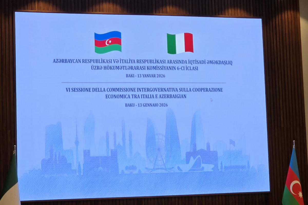 Bakıda Azərbaycan–İtaliya Hökumətlərarası Komissiyanın VI iclası keçirilir