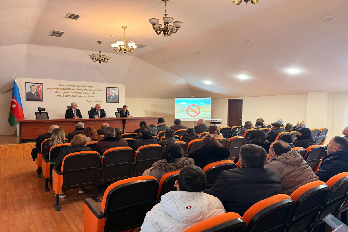 İşğaldan azad edilmiş bəzi ərazilərin sakinləri mina təhlükəsi ilə bağlı maarifləndirilib