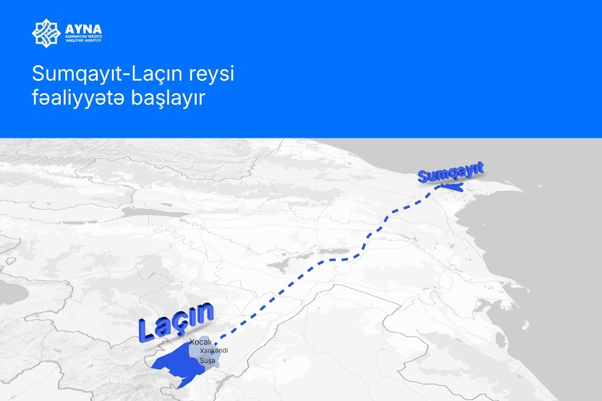 Sumqayıt-Laçın reysi fəaliyyətə başlayır