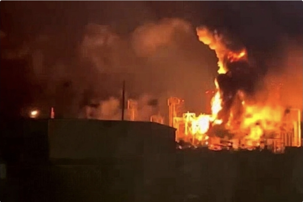 Krasnodarda neft emalı zavodunda yanğın baş verib
