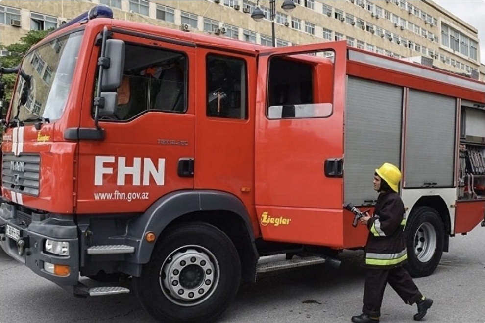 Bakıda qaz xəttində yanğın olub