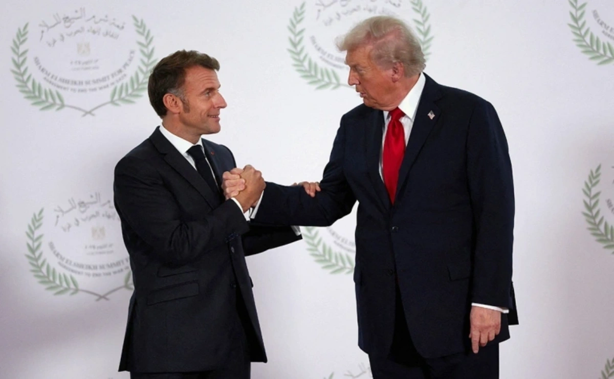 Makron Trampla Ukrayna münaqişəsini müzakirə edib